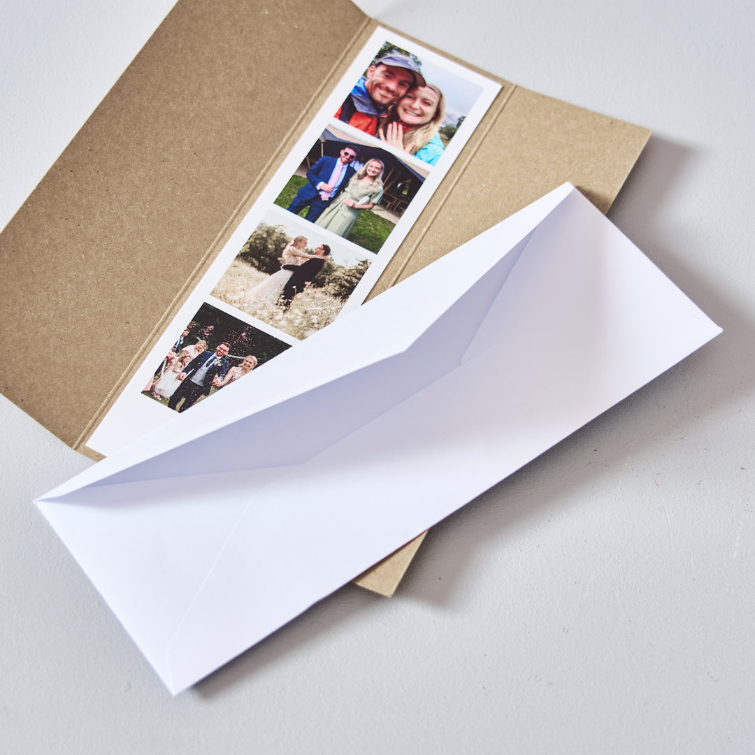 Personalised Photo Booth Strip Card