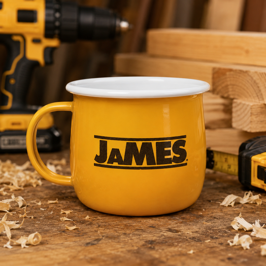 Personalised Builders Mug - Enamel Mug For Tradesmen