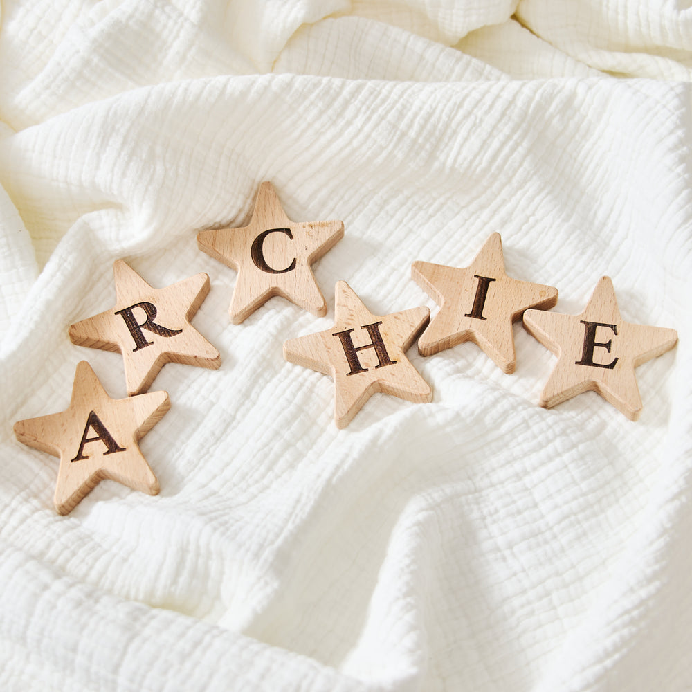 Personalised Wooden Star Letter