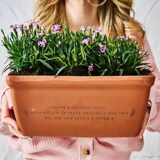 Special Birthday Gift Terracotta Planter