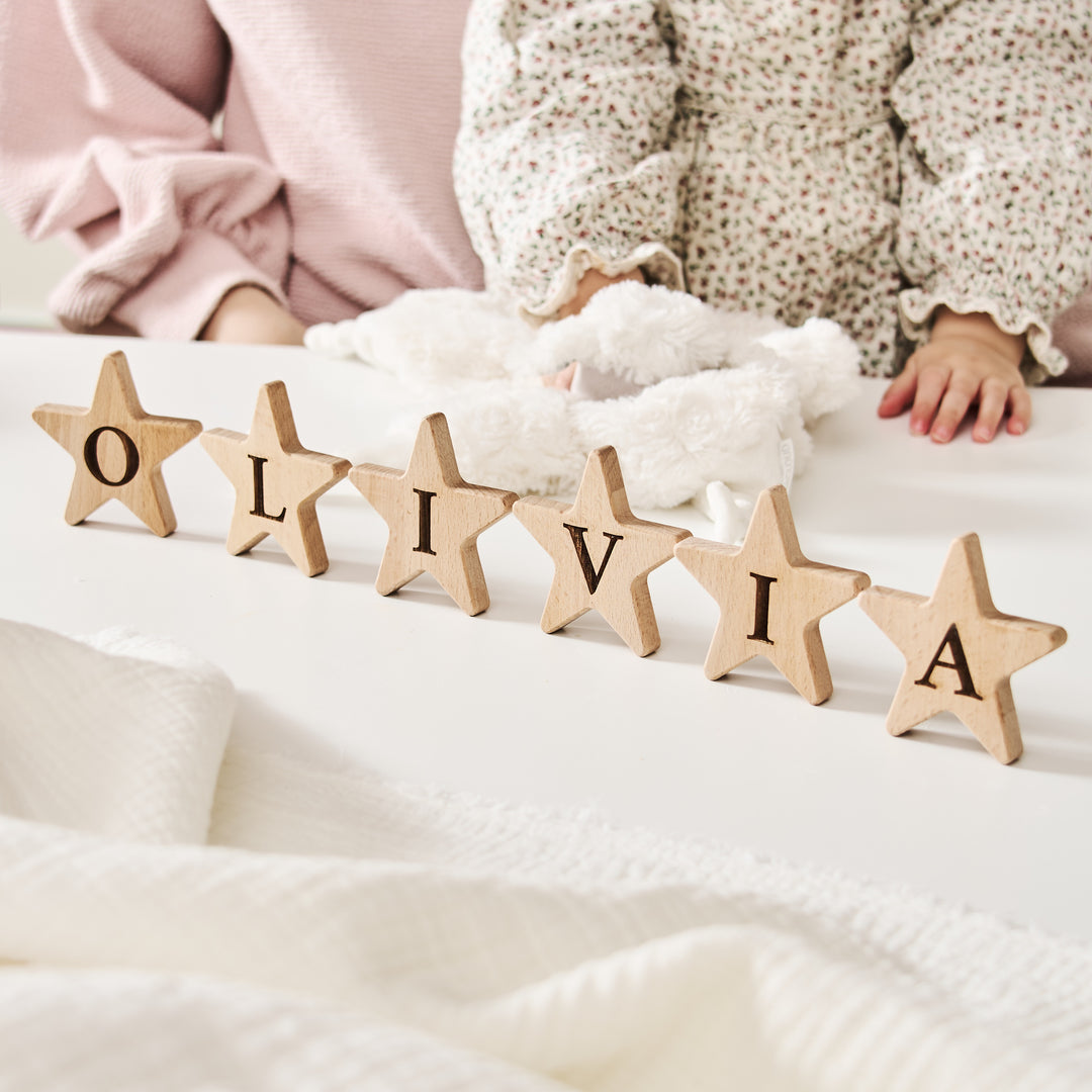 Personalised Wooden Star Letter