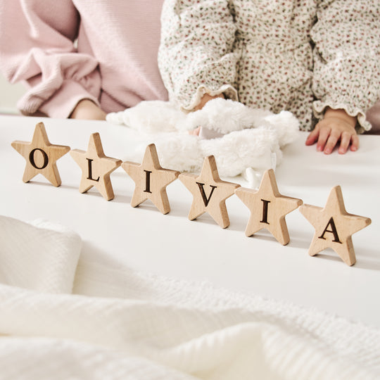 Personalised Wooden Star Letter