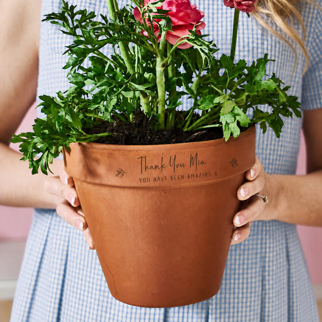 Personalised Teacher Flower Pot Gift