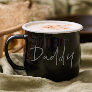 Personalised Red Enamel Mug