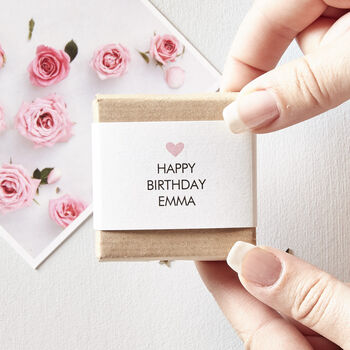 Personalised photo album token with pull out pictures