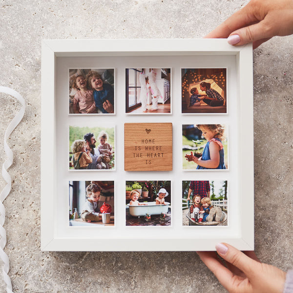  Personalised Home Is Where The Heart Is Framed Print