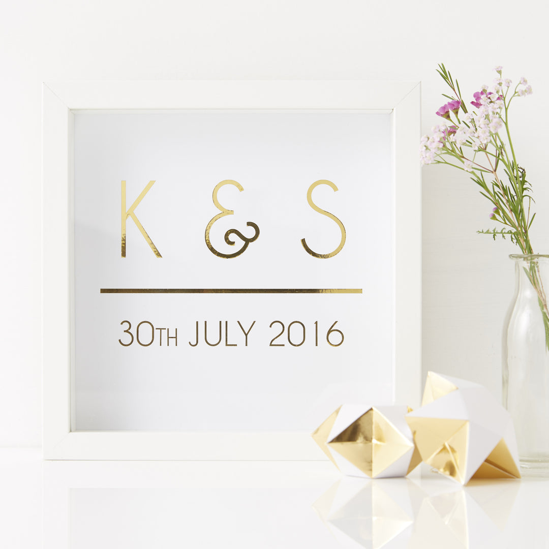 Personalised Initial Framed Print