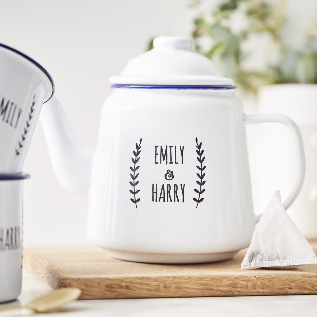 Personalised Enamel Teapot