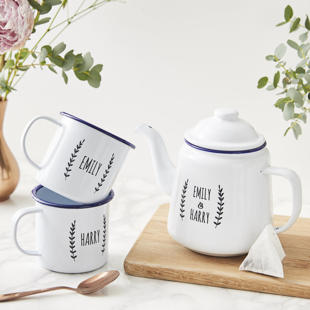 Personalised Enamel Teapot
