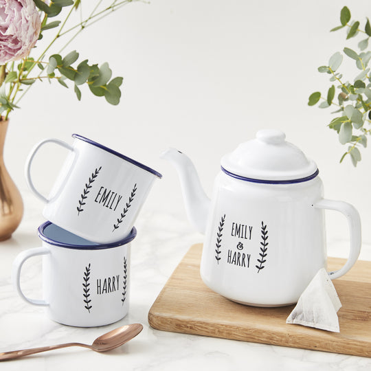 Personalised Enamel Teapot