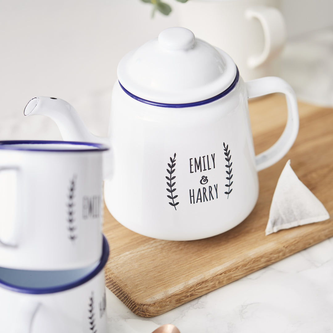 Personalised Enamel Teapot