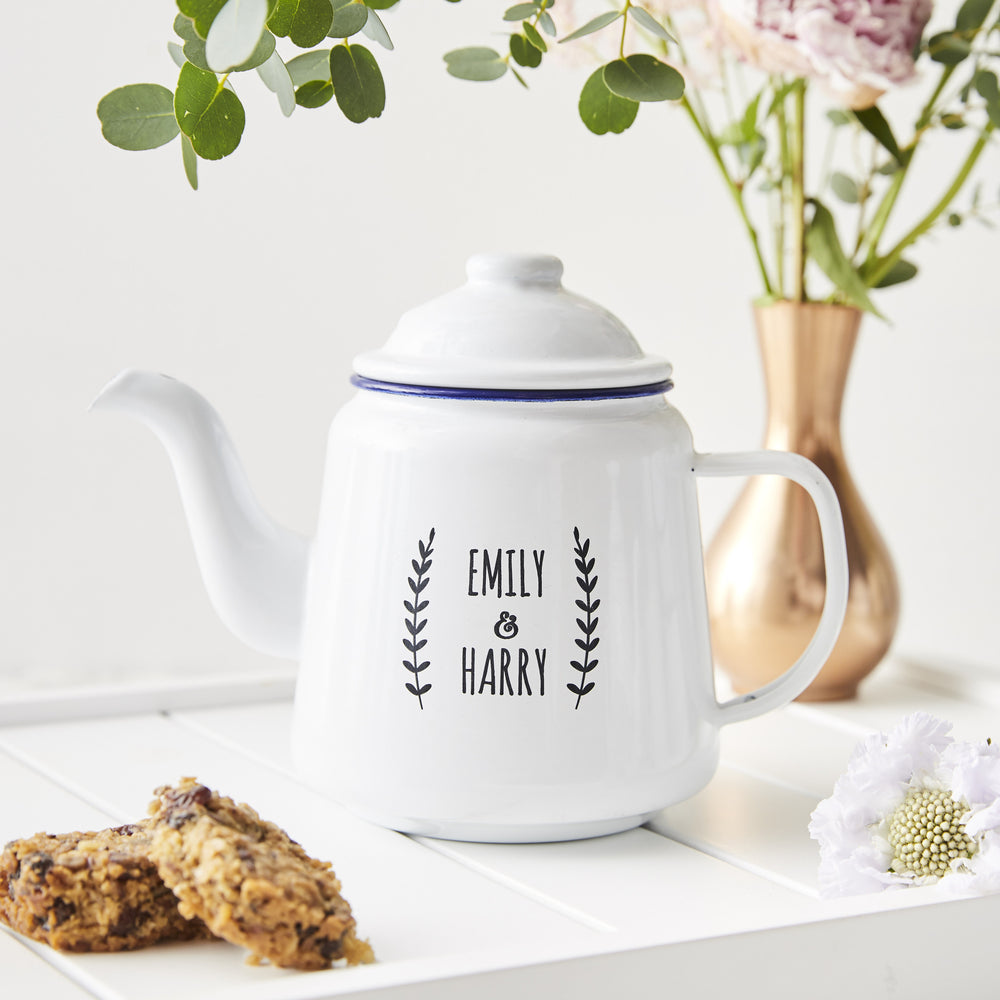 Personalised Enamel Teapot