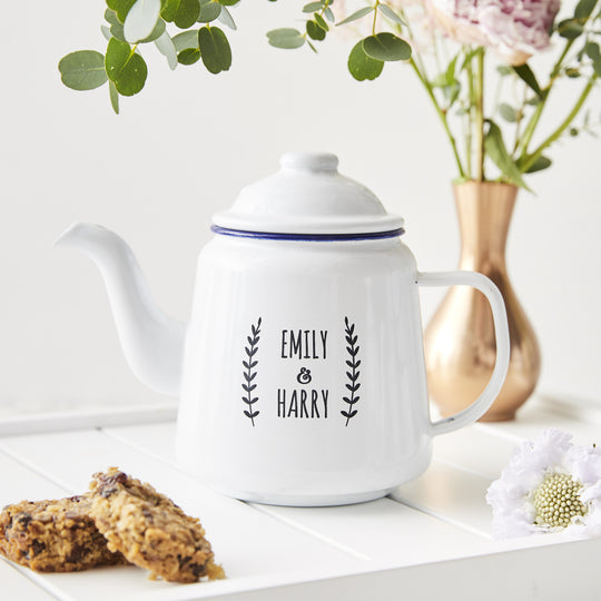 Personalised Enamel Teapot