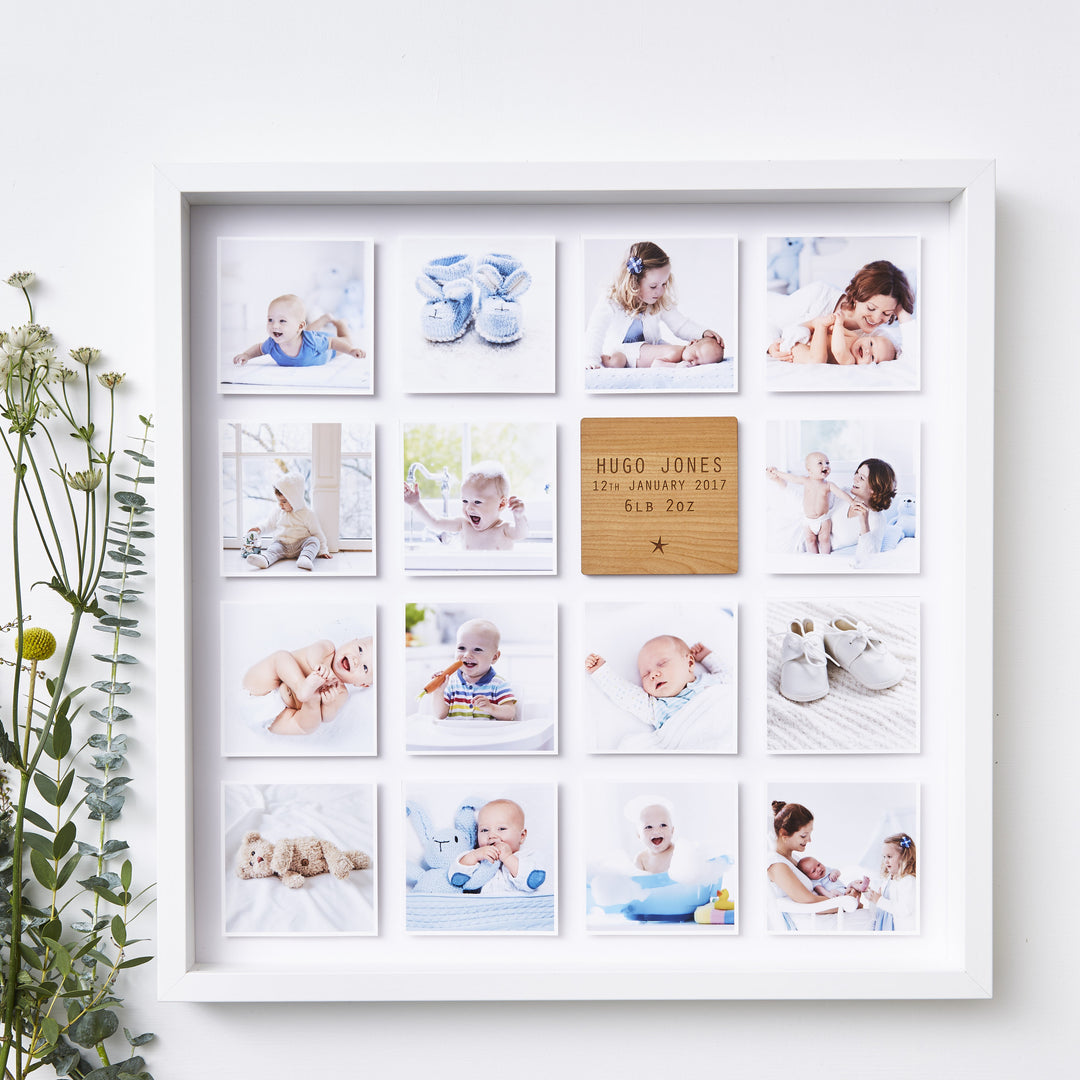 Personalised Framed Baby Photo Print