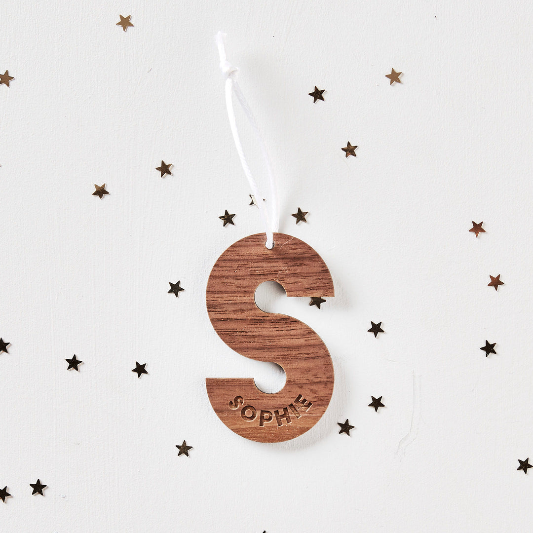 Personalised Wooden Initial Decoration