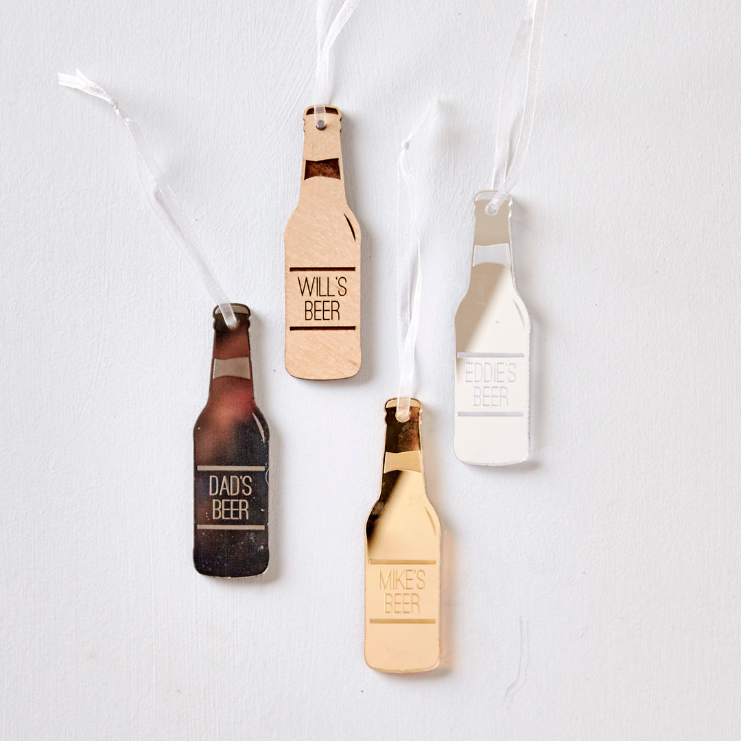 Personalised Beer Bottle Decoration