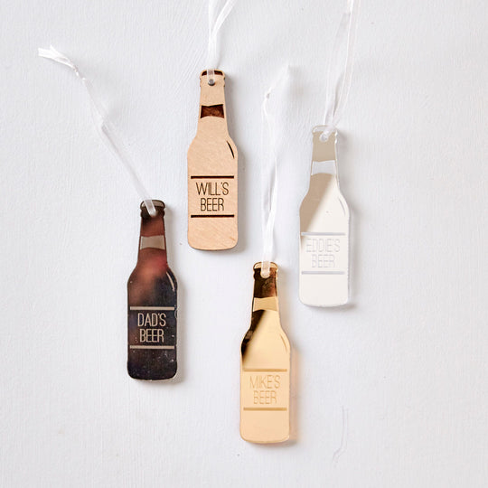 Personalised Beer Bottle Decoration