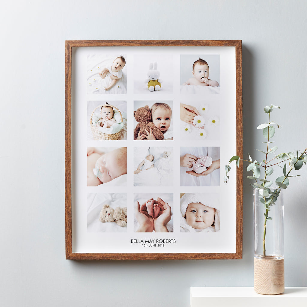 Personalised Baby Framed Photo Print
