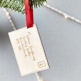 Personalised Letter To Santa Decoration