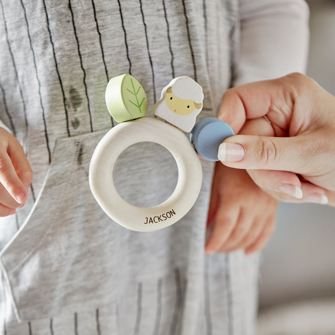 Personalised Lamb Grasping Ring