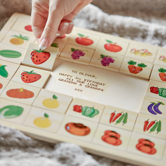 Personalised Fruits & Veg Pairs Puzzle