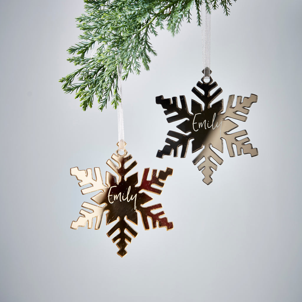 Personalised Snowflake Christmas Decoration