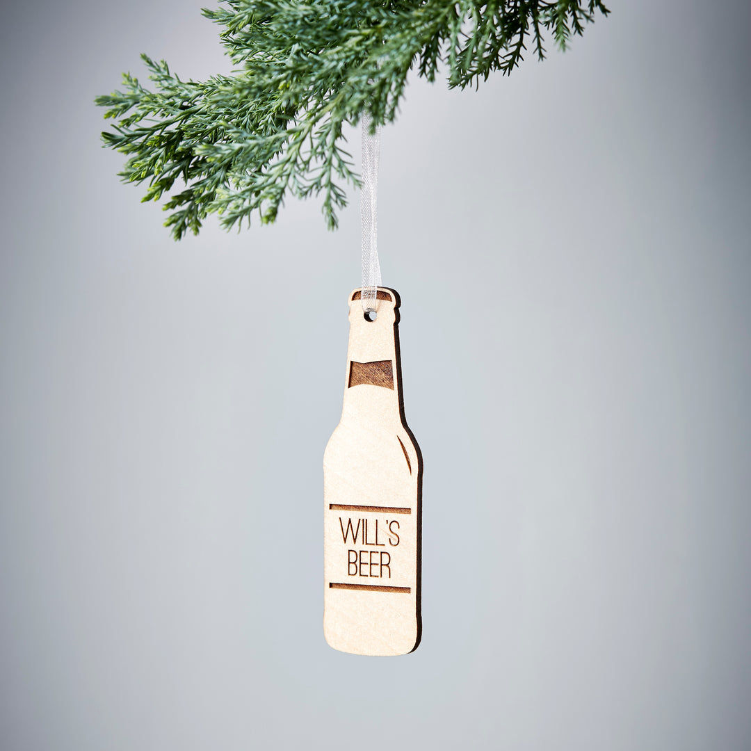 Personalised Beer Bottle Decoration