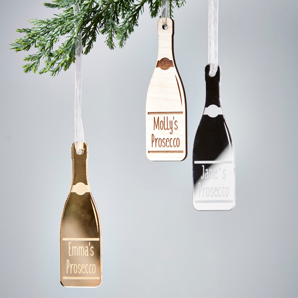 Personalised Prosecco Bottle Decoration
