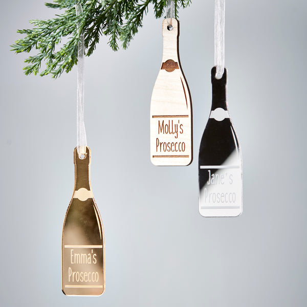 Personalised Prosecco Bottle Decoration