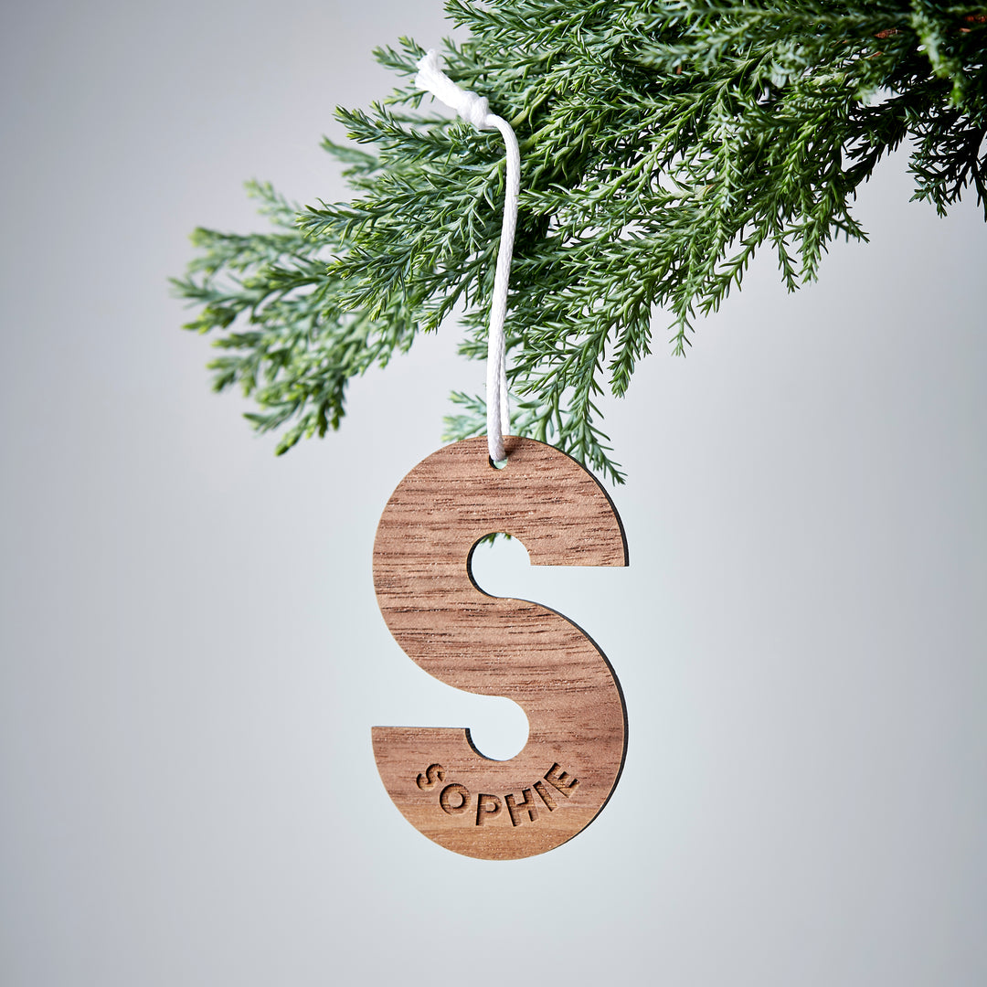 Personalised Wooden Initial Decoration