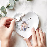 Personalised Heart Photo Keyring