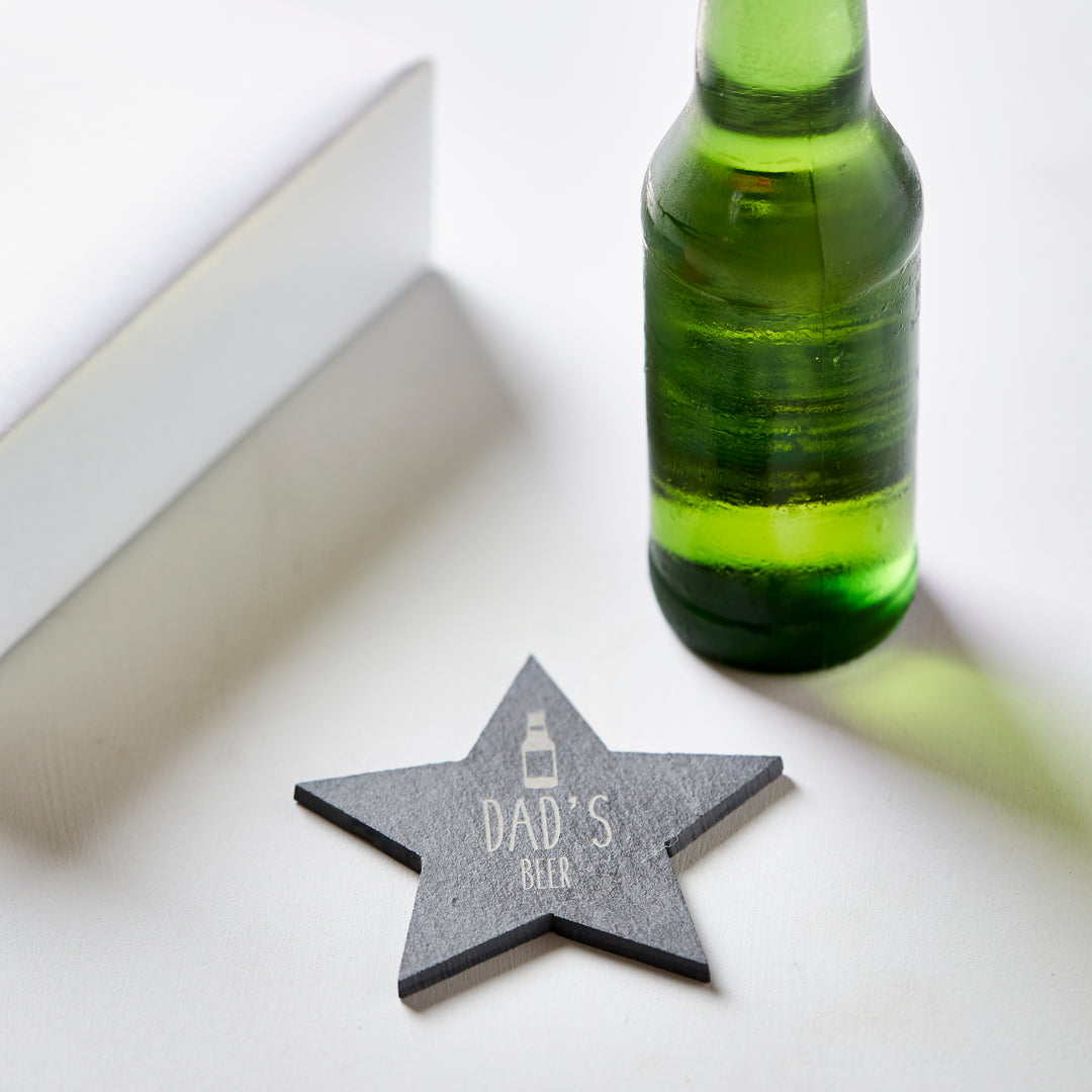 Personalised Star Slate Coaster