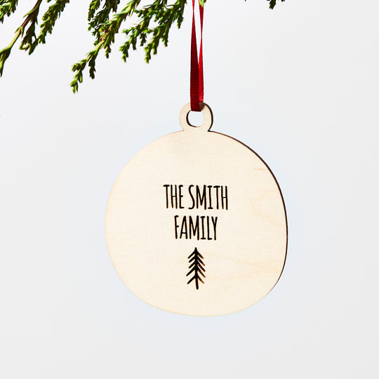 Personalised Family Christmas Decoration