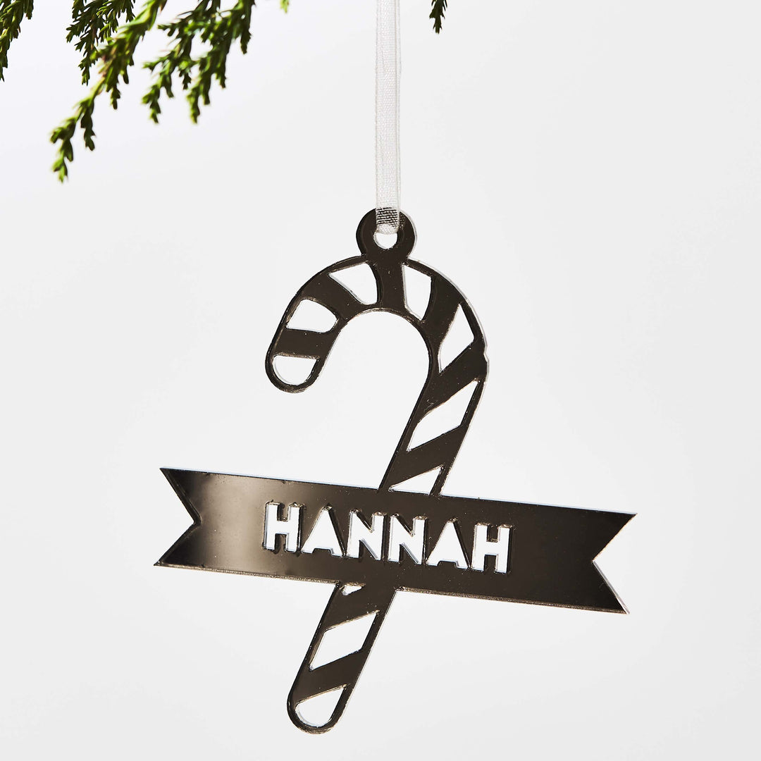 Personalised Candy Cane Christmas Decoration