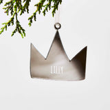 Personalised Crown Christmas Decoration