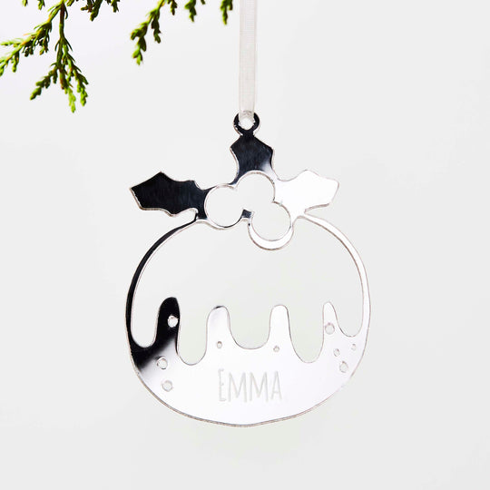 Personalised Pudding Christmas Decoration