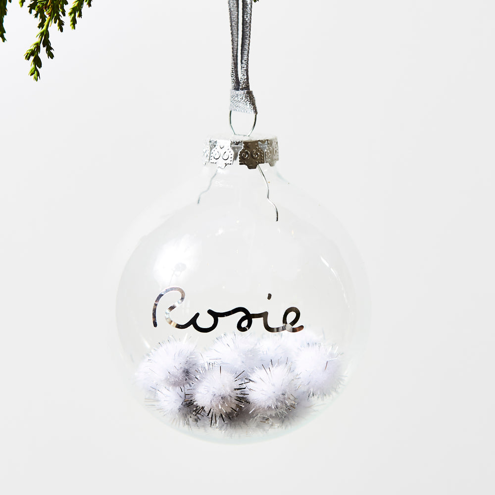 Personalised Pom Pom Bauble