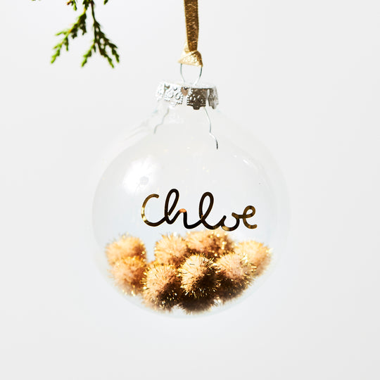 Personalised Pom Pom Bauble