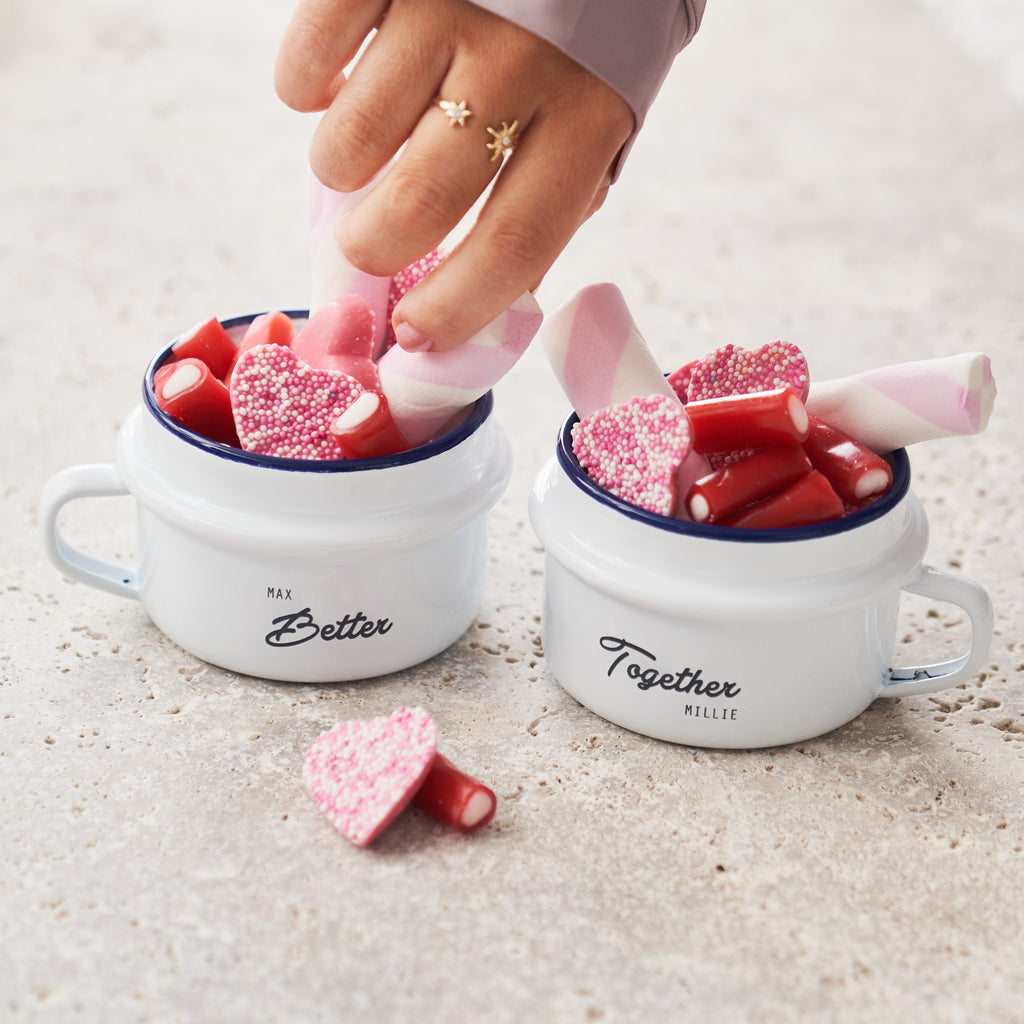 Set Of Two Better Together Snack Pots And Sweet Tub