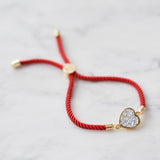 Love Heart Red Cord Bracelet