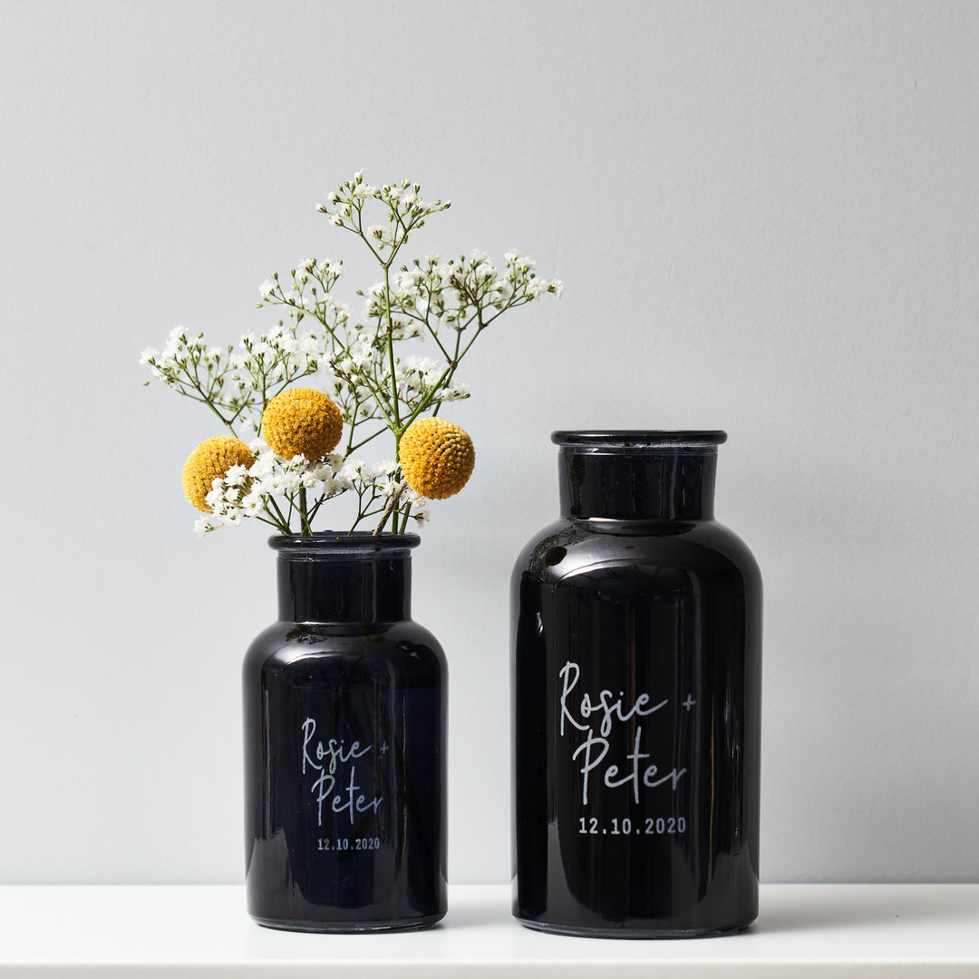 Personalised Apothecary Glass Vase