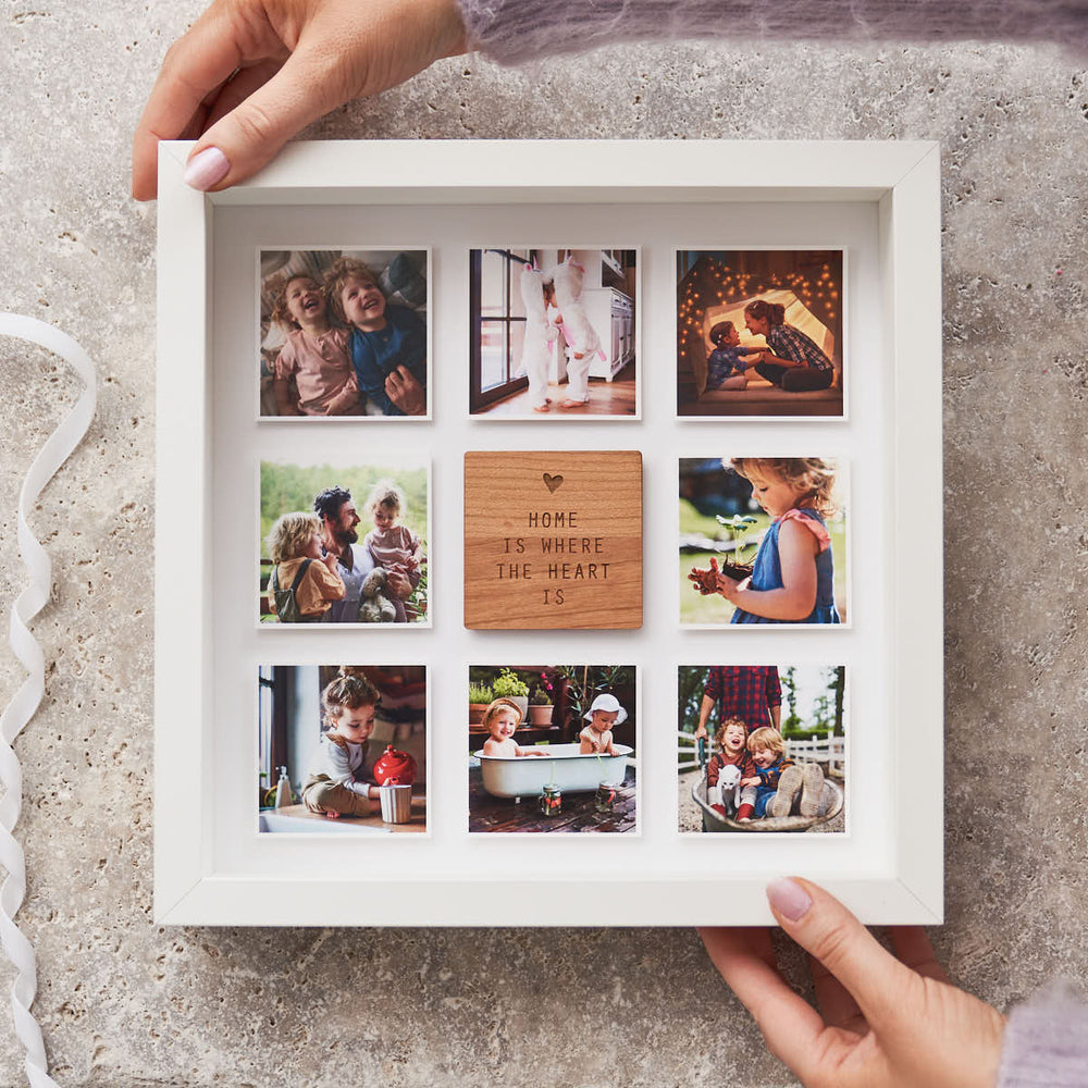  Personalised Home Is Where The Heart Is Framed Print