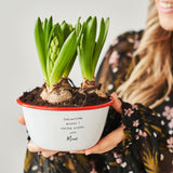 Personalised Engraved Enamel Planter