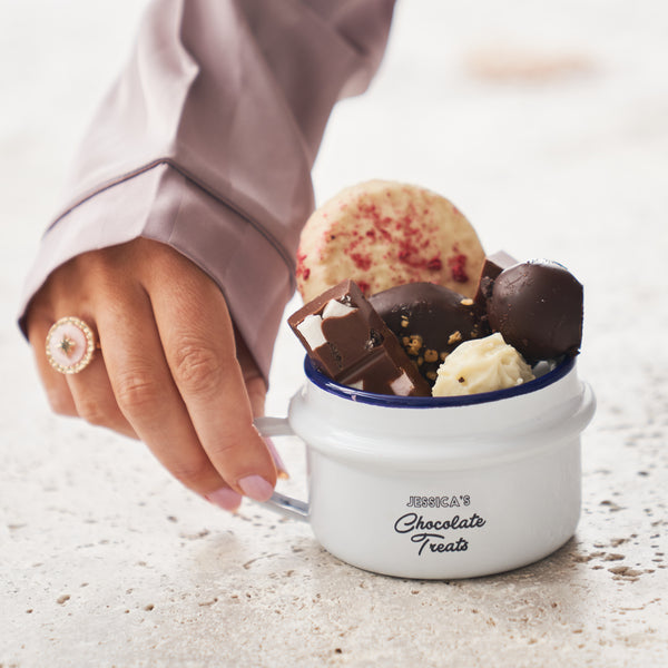 Personalised Treats Snack Pot With Handle
