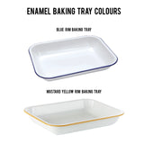 Enamel 'Baked By' Personalised Baking Tray