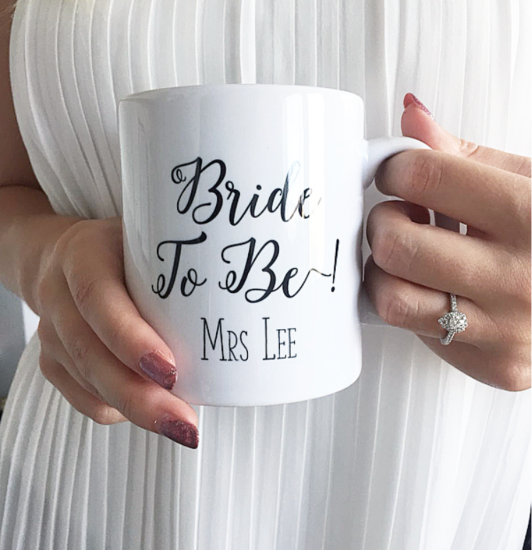 Bride To Be Personalised Mug