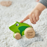 Personalised Wooden Toy Frog