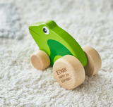 Personalised Wooden Toy Frog