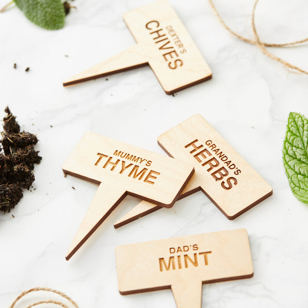 Personalised Family Plant Markers