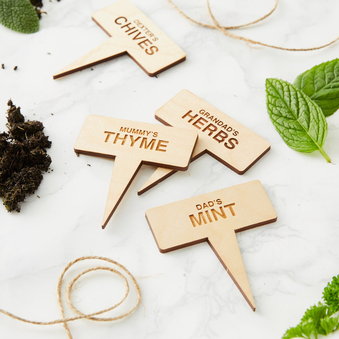 Personalised Family Plant Markers